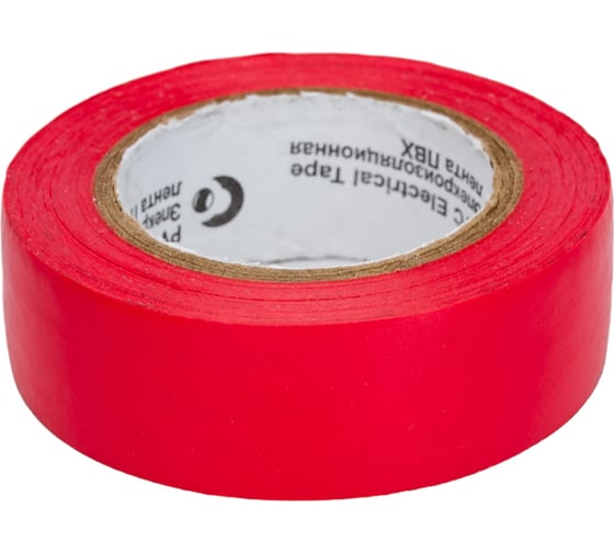 Изолента REDMARK 19 мм х 10 м, цв. красный RM19R10
