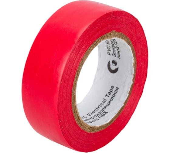 Изолента REDMARK 19 мм х 10 м, цв. красный RM19R10