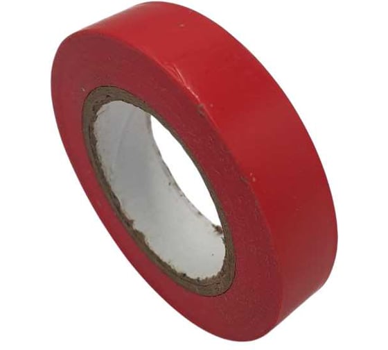 Изолента ООО ОПТИКОМ ЭЛЕКТРИК ПВХ 0.13x15x20 красная 180.13-10 1