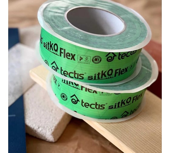 Армированная клейкая лента для склейки мембраны и пароизоляции Tectis Sitko Flex 50 мм х 25 м 07523
