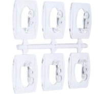 Самоклеящийся держатель для проводов и гирлянд TUNDRA многоразовые, 6 шт. 6869948