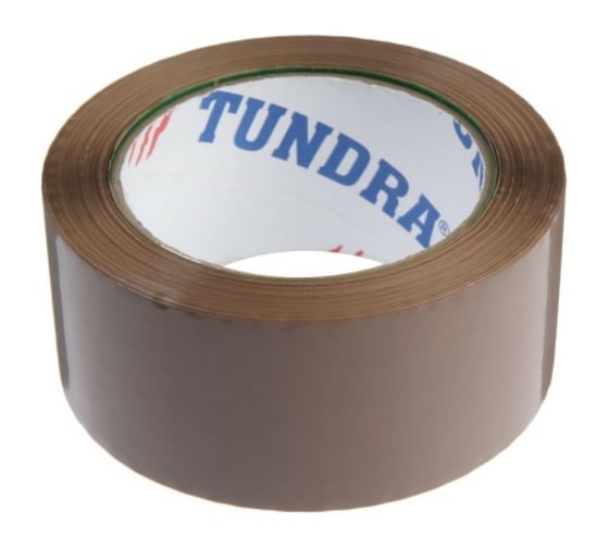 Клейкая лента TUNDRA коричневая, 45 мкм, 48 мм х 100 м 7139062