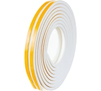 Самоклеящийся резиновый уплотнитель SDM тип P, 9 мм х 5,5 мм, белый, 6 м 5249