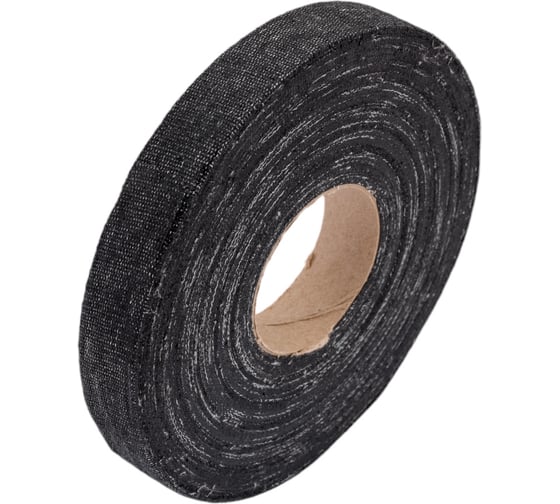 Изолента ОНЛАЙТ OIT-H20-30/BL 0,35х20 мм, 30 м, ХБ, черная, 375 г 61162