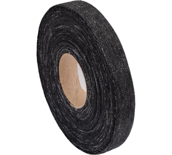 Изолента ОНЛАЙТ OIT-H20-30/BL 0,35х20 мм, 30 м, ХБ, черная, 375 г 61162