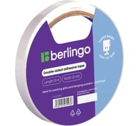 Клейкая лента двусторонняя 12мм х10м 24 шт. в упаковке Berlingo FSn_121012