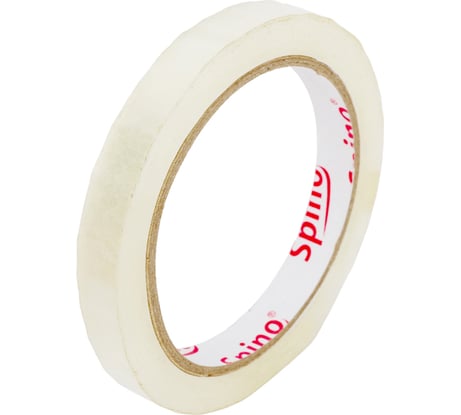 Упаковочная лента SPINO 12 мм x 66 м, прозрачная, PP 78012