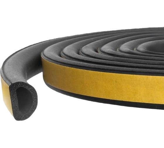 Уплотнитель KOMFORT москитные системы самоклеящийся D 9*7.5мм Trelleborg 40 м УСДТ6501 1