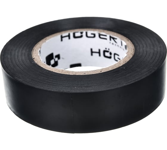 Изоляционная лента Hogert Technik 0,13x19 мм, 20 м, черная HT1P281