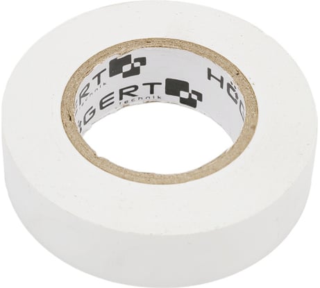 Изоляционная лента Hogert Technik 0,13x19 мм, 20 м, белая HT1P285