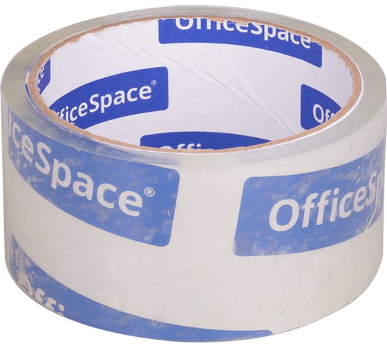 Упаковочная клейкая лента OfficeSpace 48 мм х 40 м, 38 мкм, крист. чистая ШК КЛ_4290 1