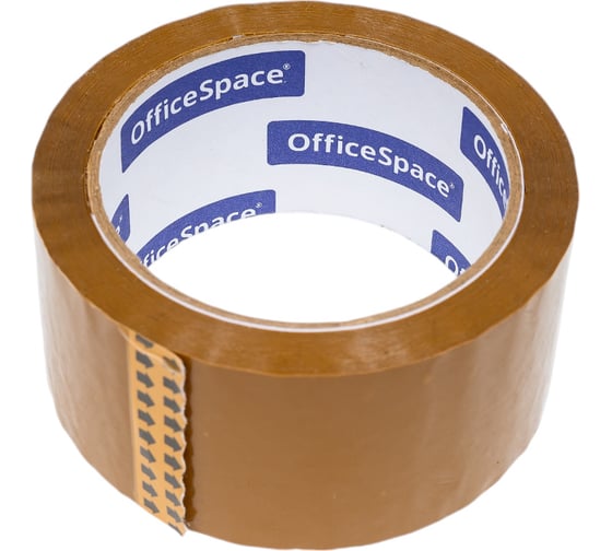 Упаковочная клейкая лента OfficeSpace 48 мм х 66 м, 45 мкм, темная ШК КЛ_18607