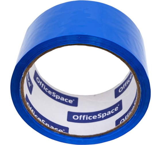 Упаковочная клейкая лента OfficeSpace 48 мм х 40 м, 45 мкм, синяя ШК КЛ_6290