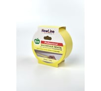 Малярная лента для деликатных поверхностей 50 мм х 50 м, желтая NewLine 1067