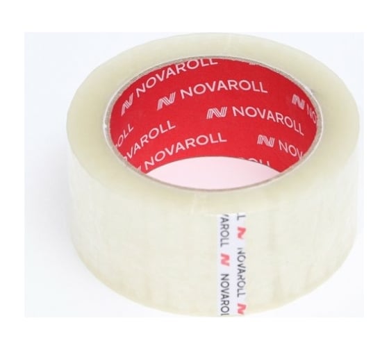Упаковочная лента с инд. этикеткой NOVAROLL 48 мм х 150 м "Нова Ролл 203", прозр. 0116-096X