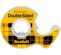 Двусторонняя клейкая лента на мини-диспенсере SCOTCH 136D 12 мм х 6,3 м 7100093103