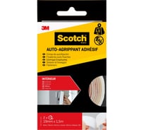 Самоклеящиеся застежки для внутренних работ SCOTCH RF4740010 рулон, белый, 19 мм х 1,5 м, 2 шт. 7100151763