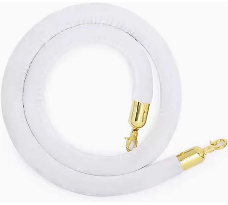 Вельветовая лента Turbosky WL-5 (белая) 809