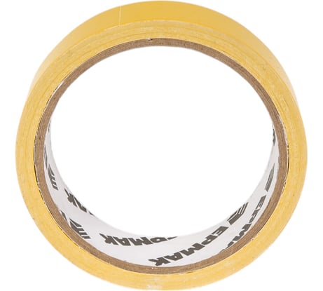 Двухсторонняя клейкая лента ЕРМАК 25 мм х 10 м, полипропилен, инд. упаковка 669-187