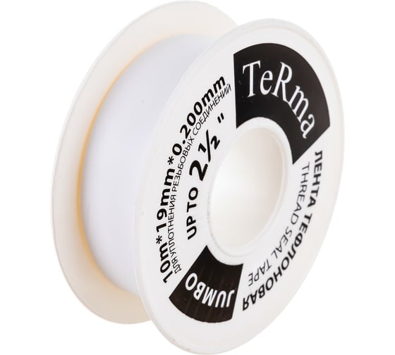 ФУМ лента Terma JUMBO 2 1/2", 10 м х 19 мм х 0.2 мм 20154