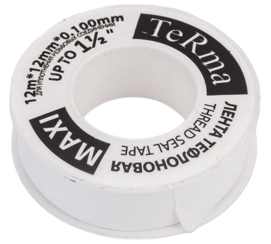ФУМ лента Terma MAXI 1 1/2", 12 м х 12 мм х 0.1 мм 20153