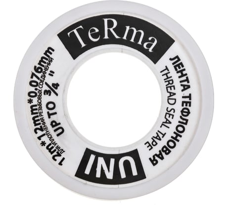 ФУМ лента Terma UNI 3/4", 12 м х 12 мм х 0.076 мм 20151