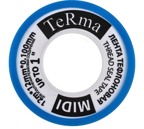 ФУМ лента Terma MIDI, 1", 12 м х 12 мм х 0.1 мм 20152