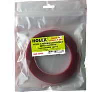 Акриловая двусторонняя клейкая лента Holex 12 мм х 5 м, 1 мм, прозрачная, блистер HAS-93885