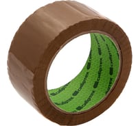 Клейкая лента СИБРТЕХ 50 мкм, 48 мм х 66 м, цвет коричневый 88737