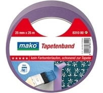 Защитная лента для обоев MAKO японская бумага Васи, акриловый клей, до 60˚С 831080