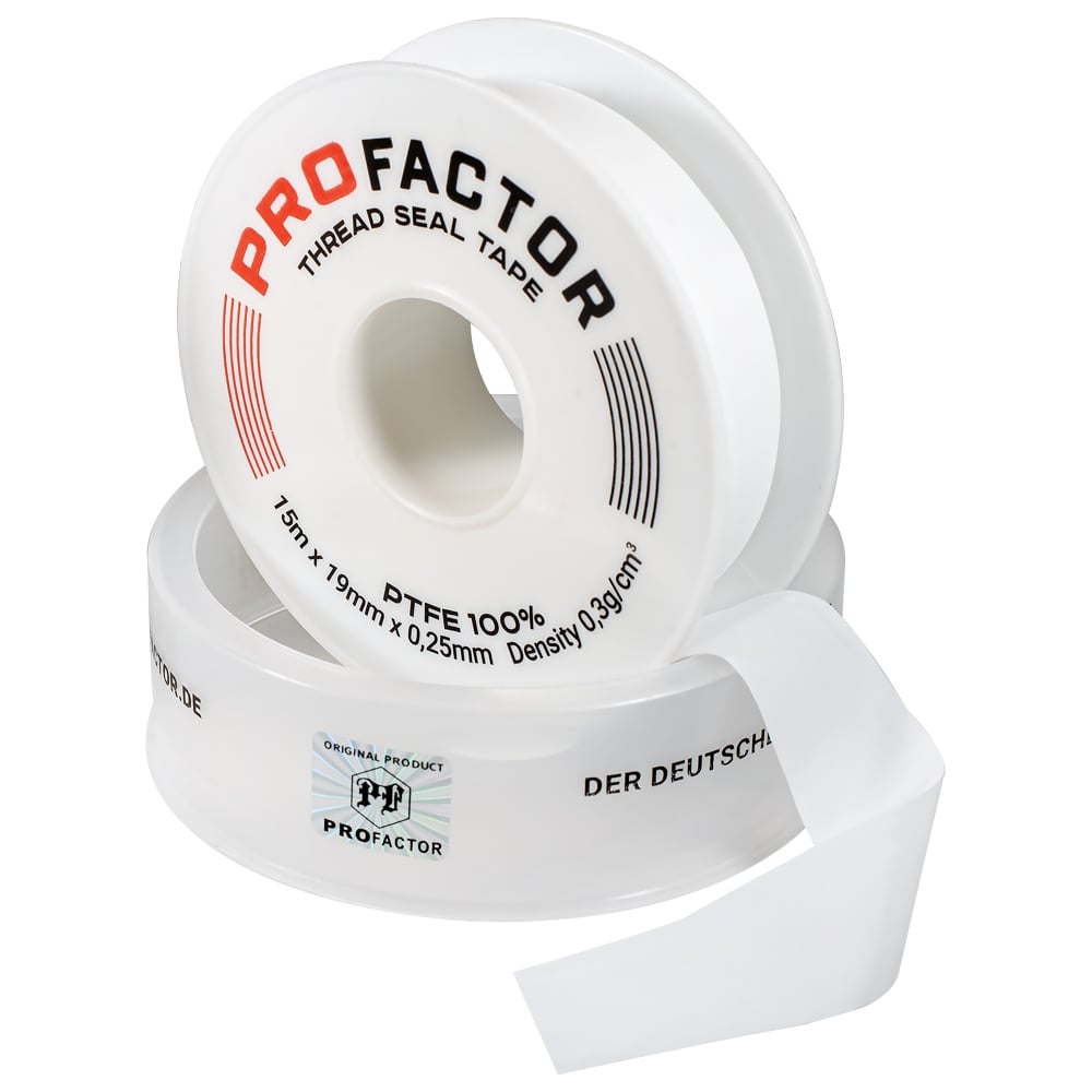 ФУМ лента PROFACTOR PF Professional белая Ф85 мм 19мм х 0,25мм х 15м PF .