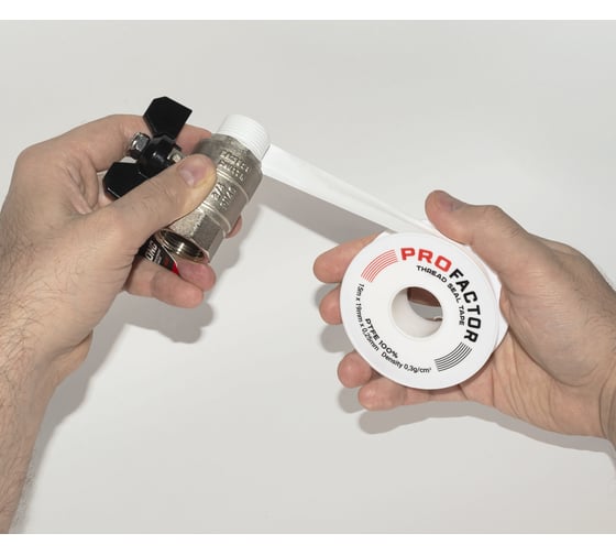 ФУМ лента PROFACTOR PF Professional белая Ф85 мм 19мм х 0,25мм х 15м PF FE 530