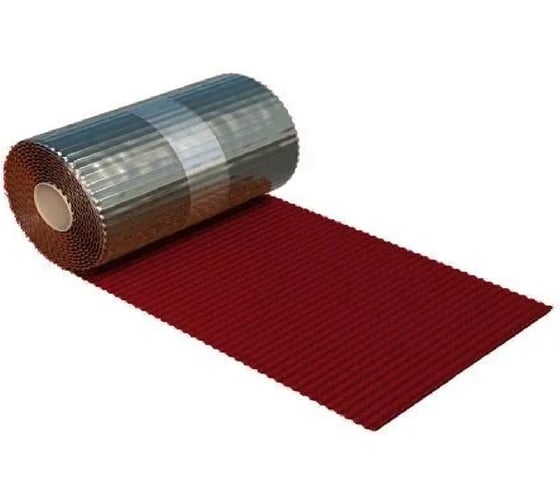 Лента для примыкания , 5х0,25м, алюминий, вишня RAL3009 Абрис 105195 1