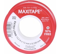 Лента Unipak MAXITAPE 13,2 м х 12 мм х 0,1 мм, MD 0,7 г/см3, красн. 1000407