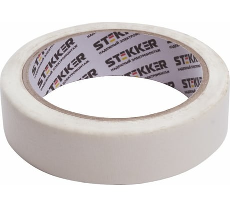 Малярная лента STEKKER INTP7-36-25, 36 мм, длина 25 м, на бумажной основе, белая 39151