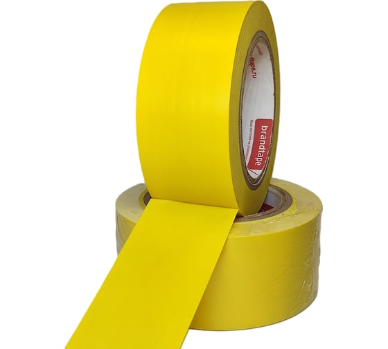 Разметочная клейкая лента Brandtape желтая 50мм_33м 4631178853844 1