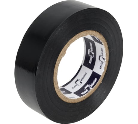 Изолента Klebebander ПВХ, 19 мм х 20 м, 130 мкм, 4 Кв, чёрная, Klebebänder 122311