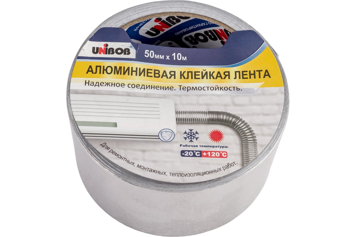 Алюминиевая клейка лента Unibob 50 мм х 10 м 211749