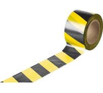 Оградительная лента ООО Комус желто-черная, 50 мм х 100 м 1171399