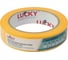 Лента малярная LUCKY WASHI бумажная сверхтонкая, золотая, до 120 УФ-60дней, размер 25мм х 50м 493625L 1