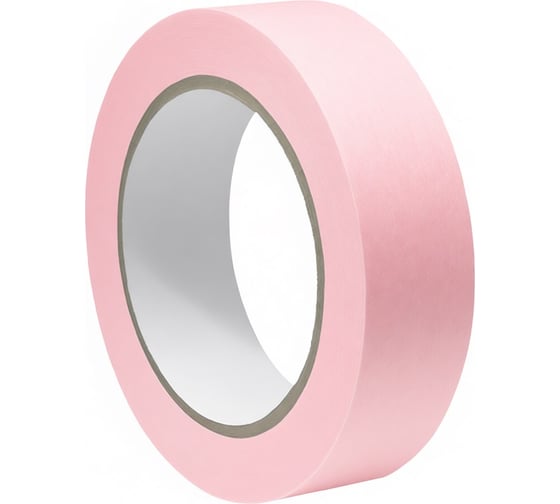 Лента малярная LUCKY WASHI бумажная супертонкая, розовая, до 80 УФ-60дней, размер 30мм x 50м 493230L 1