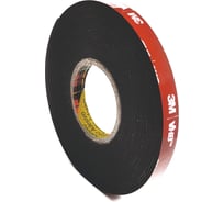 Сверхсильная двусторонняя клейкая лента 3М 5952F VHB 6мм х 5м, черная 5952F6