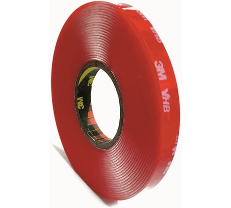 Сильная двусторонняя клейка лента 3М 4910F VHB 6мм х 5м, прозрачная 4910F6