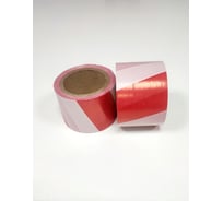 Лента оградительная Рзка, ООО 75 мм, 35 мкм 2шт, цвет бело/красный ЛО-100