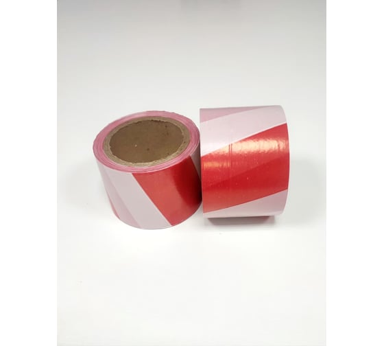 Лента оградительная Рзка, ООО 75 мм, 35 мкм 2шт, цвет бело/красная ЛО-100 1