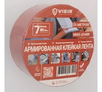 Армированная клейкая лента ViEiR прочная красная 4.8см×25м для строительных работ VR05-2548R