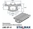 Уплотнитель STALMAX LMS SP 41 для монтажного профиля Strut шириной 41 мм (арт. 11645) резина (уп. 1 шт (30 метров)) 11645-023 6