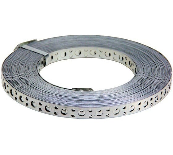 Лента STALMAX LP-V 20х1,00 (25м) монтажная перфорированная прямая (арт. 10833) оц. сталь (уп. 5 шт) 10833-023 1