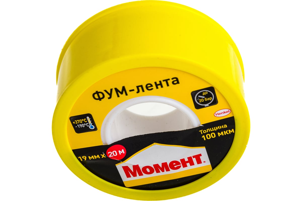 Уплотнительная лента Момент 2230214 тефлоновая, ФУМ, 20 м 2230214 ...
