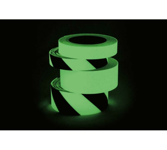 Противоскользящая фотолюминесцентная лента Mehlhose GmbH белый цвет, 25 мм х 6 м M1NR025060
